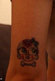 Parva brachium color exemplar skull tattoo