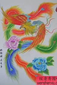 phoenix tattoo pattern