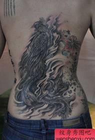 beauty back handsome phoenix tattoo pattern