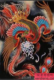 pattern ng tattoo ng phoenix