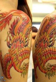 Big Arm Color Phoenix tattoo pattern