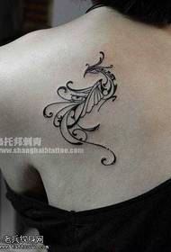 good looking totem phoenix tattoo pattern on the shoulder