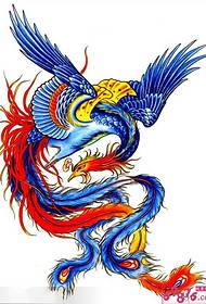 Traditional Phoenix Tattoo Manuscript Picture