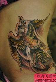good girl waist phoenix tattoo pattern