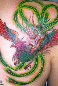 татуировка груди феникс
