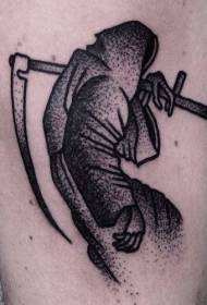 Smrtni crni uzorak tetovaže