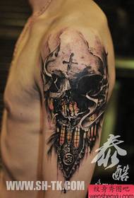 arm handsome cool a European and American realistic tattoo tattoo