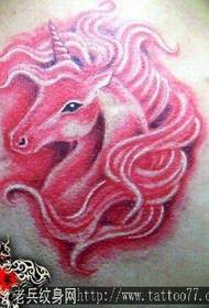 візерунок татуювання єдиноріг: шия барвисті візерунок татуювання єдиноріг
