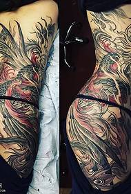 häst phoenix tatuering mönster