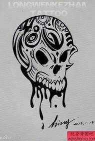 a very cool one Totem skull tattoo pattern