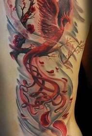gražiai atrodantis phoenix nirvana tatuiruotės modelis