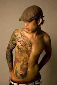 Muški japanski tradicionalni Phoenix Tattoo Uzorak 149209 slika u obliku ramena Japanski Phoenix tattoo slika