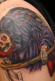 Modello del tatuaggio di morte di colore