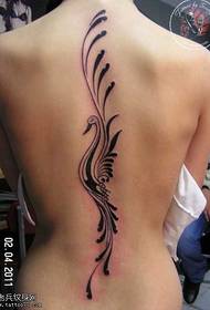 gražus phoenix totemo tatuiruotės modelis