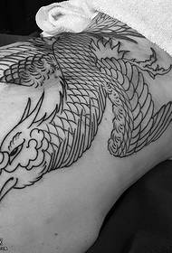 abdominal classic thorn phoenix tattoo pattern