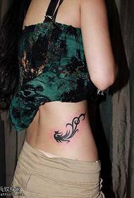 dhexda phoenix totem qaabka tattoo