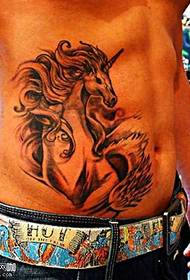 Waist Unicorn Tattoo Pattern