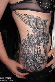 waist phoenix head phoenix tattoo pattern