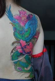 phoenix tattoo pattern: back color phoenix tattoo pattern
