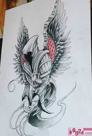 Evropska rokopisna slika Tetovaže Boga smrti