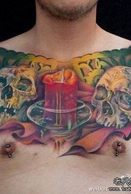 boys are very handsome classic European and American color tattoo designs