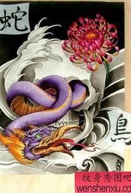 God beast tattoo pattern: animal beast snake tattoo pattern