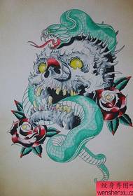 viileä suosittu python-tatuointi käsikirjoitus