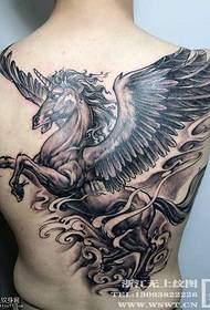 Back Pure Innocent Unicorn Tattoo Pattern