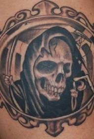 cadro de tatuaxes de morte no marco