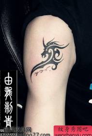 fashionable handsome arm totem unicorn tattoo pattern