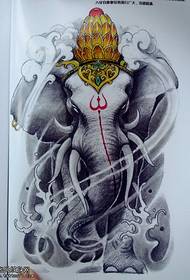 a Slika uzorka tetovaže boga