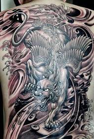 dominirajuća strana Kirin uzorka tetovaže životinja