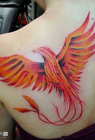 Fire Phoenix Tattoo Pattern