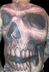 back atmosphere fashion skull tattoo pattern