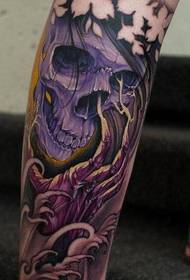 cool leg color tattoo tattoo pattern