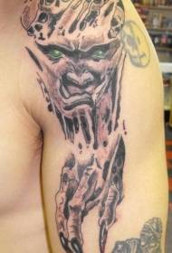 Devil Skin Tattoo Vzorec 152847 - Krvavo rdeč Devil Skin Tattoo Vzorec