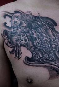 skrzynia, szczęście, bestia, braterskie wojska Zdjęcie tatuażu