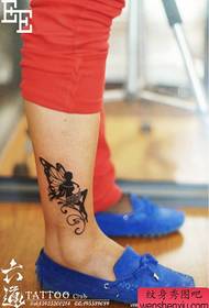 girl leg popular classic totem Elf tattoo pattern