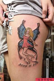 девојка нога популарни популарни узорак тетоважа елфа