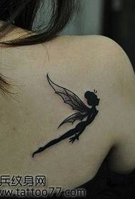 smukke ryg smukke totem alf tatoveringsmønster