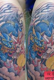 arm handsome animal beast unicorn tattoo pattern