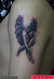 beautiful arm angel wings tattoo pattern
