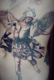visoko dizati sveti mač religiozna molitva anđeo tetovaža slika