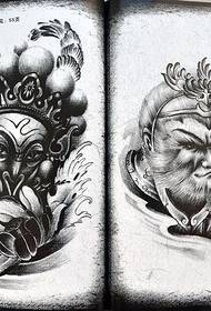 Ръкописът на татуировката Sun Wukong работи