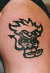 Tribal Wind Demon Tattoo-Muster