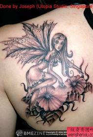 hrbtna slika ljubko elf tattoo vzorec