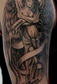 Rankos angelo tatuiruotės modelis