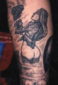 Mga pattern ng tattoo ng Babae na Devil Iron Iron Armband