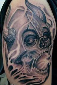 arm mad demon tattoo pattern