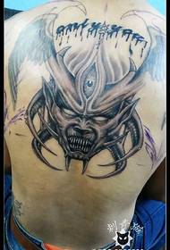 Ördög Sátán tetoválás minta